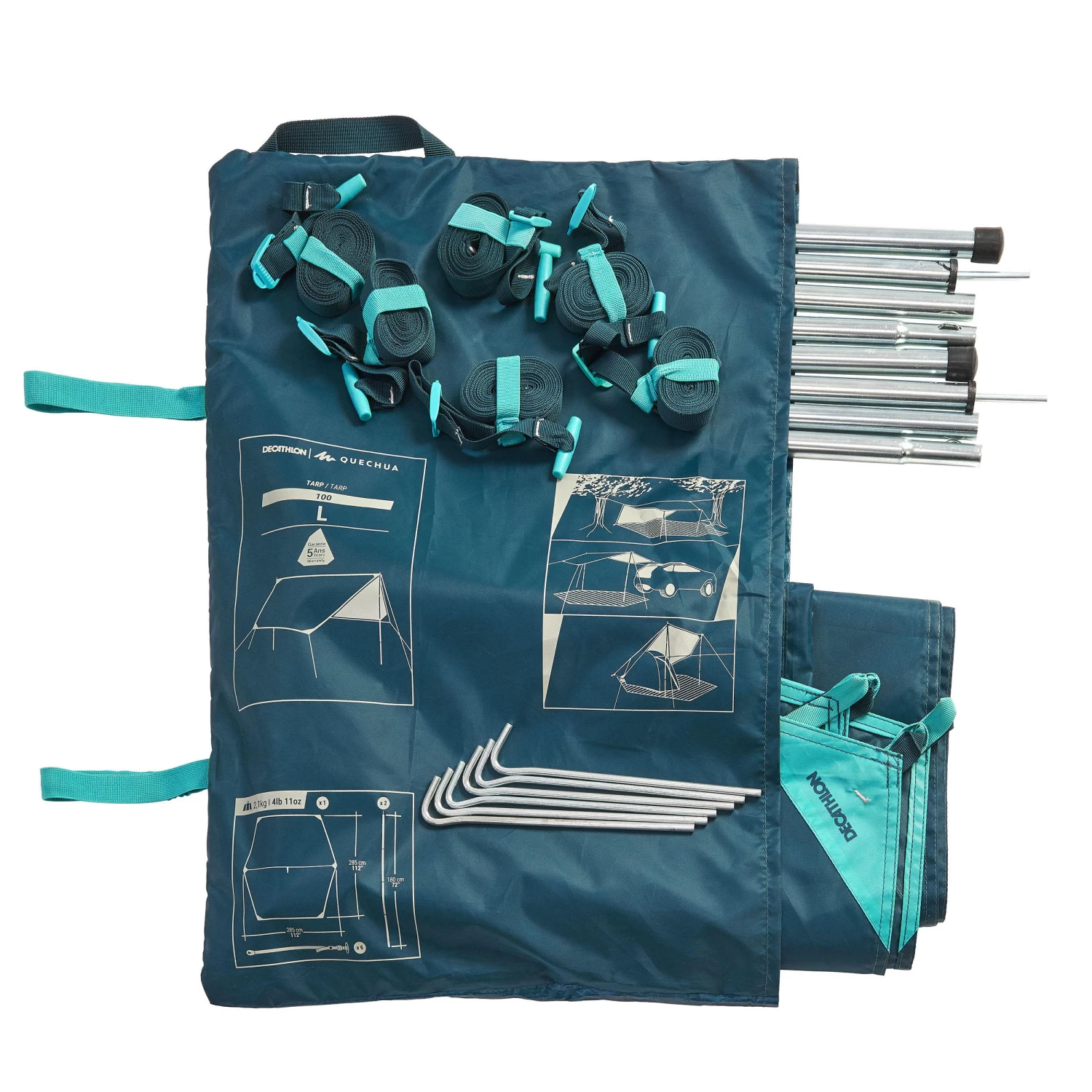 Quechua MULTIFUNCTION TARP CAMPING SHELTER 7 Quechua MULTIFUNCTION TARP CAMPING SHELTER - Image 7