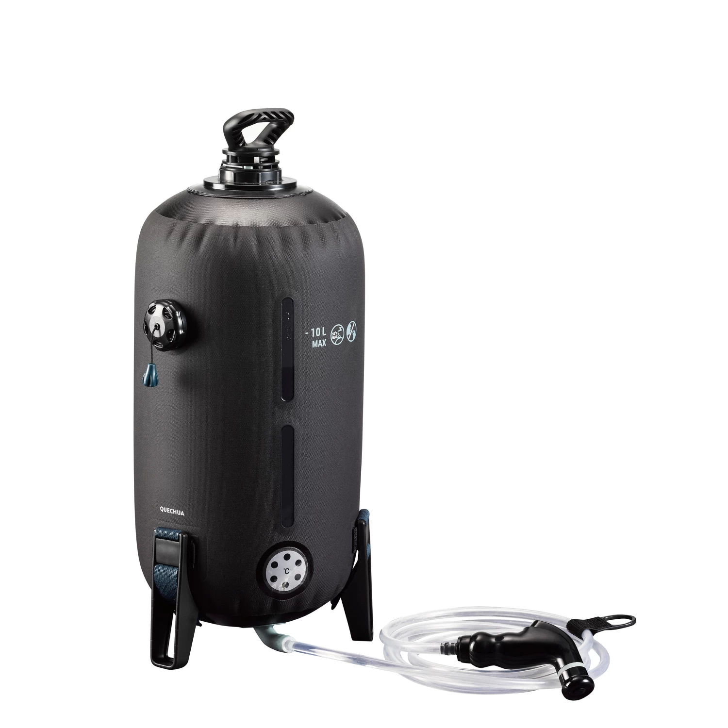 Quechua PRESSURE SOLAR CAMPING SHOWER - 10 LITRES 1 Quechua PRESSURE SOLAR CAMPING SHOWER - 10 LITRES