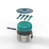 Quechua Hiker's Camping Stainless Steel Cooking Set MH100 4 Person (2.6 L)