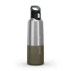 Quechua Isothermal Stainless Steel Hiking Flask MH500 1 L Khaki