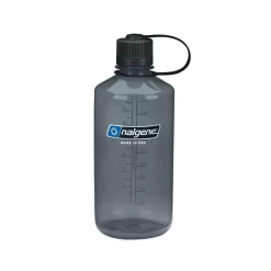 Nalgene 1L Narrow Mouth Sustain Water Bottle - Made From 50% Plastic Waste -Outdoor Camping Store k427355cd646c520f5d114fecaeb3b251