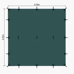 Lomo 4.5m X 4.5m Bushcraft Tarp -Outdoor Camping Store k5aae24e2cdc2cb0f4508af98cb9e6ba0