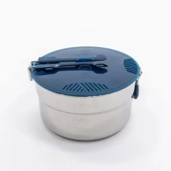 Quechua Hiker's Camping Stainless Steel Cooking Set MH100 4 Person (2.6 L) -Outdoor Camping Store k73fcf6f46345e0083dd43cbea33b70e4 scaled