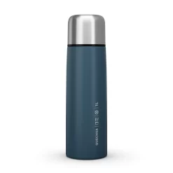 Quechua Stainless Steel Insulated Hiking Bottle 1 L Blue