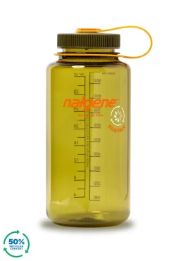 Nalgene 1L Wide Mouth Sustain Water Bottle - Made From 50% Plastic Waste -Outdoor Camping Store k7ed6b1c43bac1bce1113c5cbf85f449b