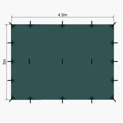 Lomo 4.5m X 3m Bushcraft Tarp -Outdoor Camping Store k86e40696c1198b06e76a40eac7095095