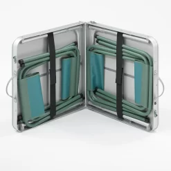 Quechua FOLDING CAMPING TABLE - 4 STOOLS - 4 TO 6 PEOPLE -Outdoor Camping Store ka15dbccbde3aac477132c6137450edf7