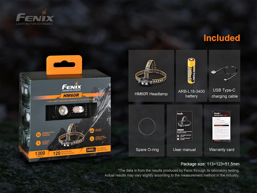 Fenix HM60R 1200 Lumen Rechargeable Headlamp 7 Fenix HM60R 1200 Lumen Rechargeable Headlamp - Image 7