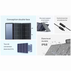 EcoFlow 220W Bifacial Portable Solar Panel -Outdoor Camping Store kcf2ed7bf7361314deacf7151415c8b89