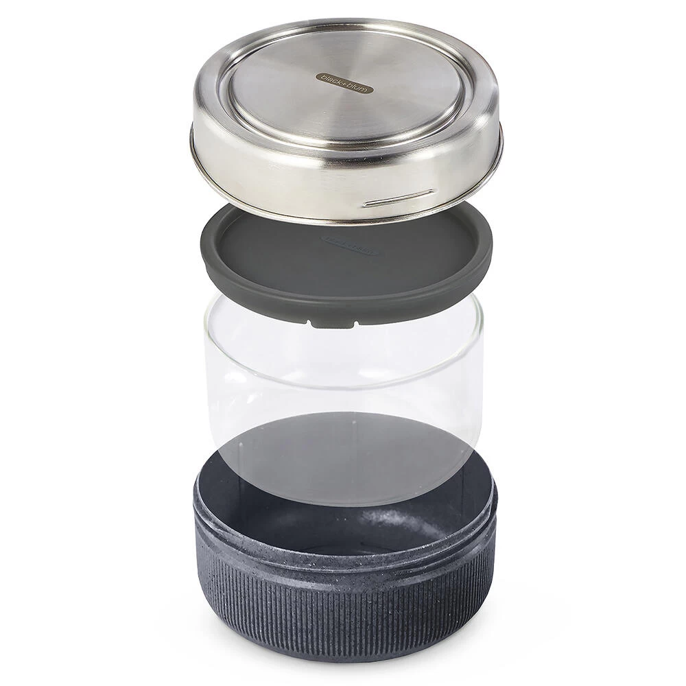 Black+Blum Glass Lunch Bowl 750ml Slate 2 Black+Blum Glass Lunch Bowl 750ml Slate - Image 2